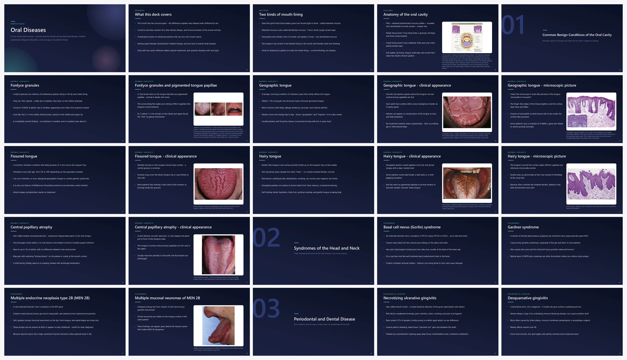 Preview of the first 25 slides of Oral Diseases