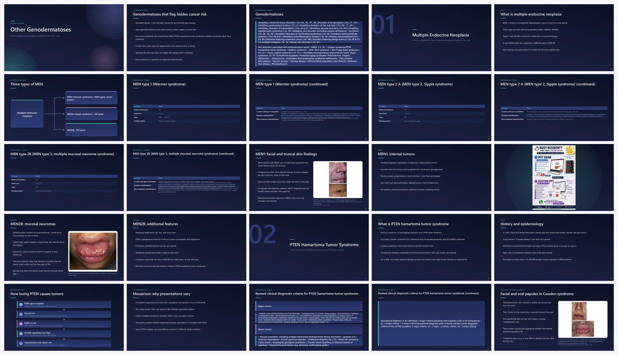 Preview of the first 25 slides of Other Genodermatoses