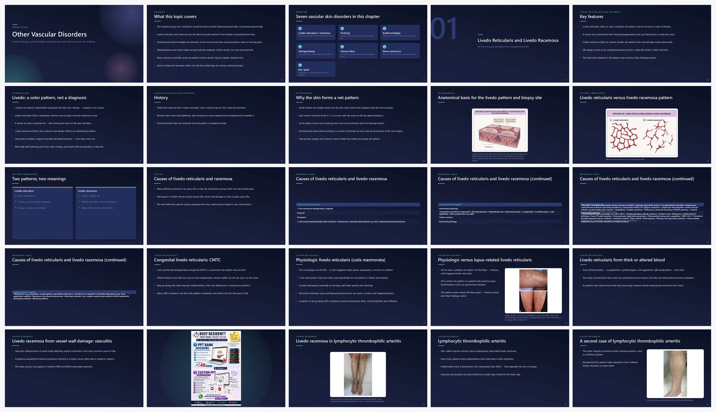 Preview of the first 25 slides of Other Vascular Disorders