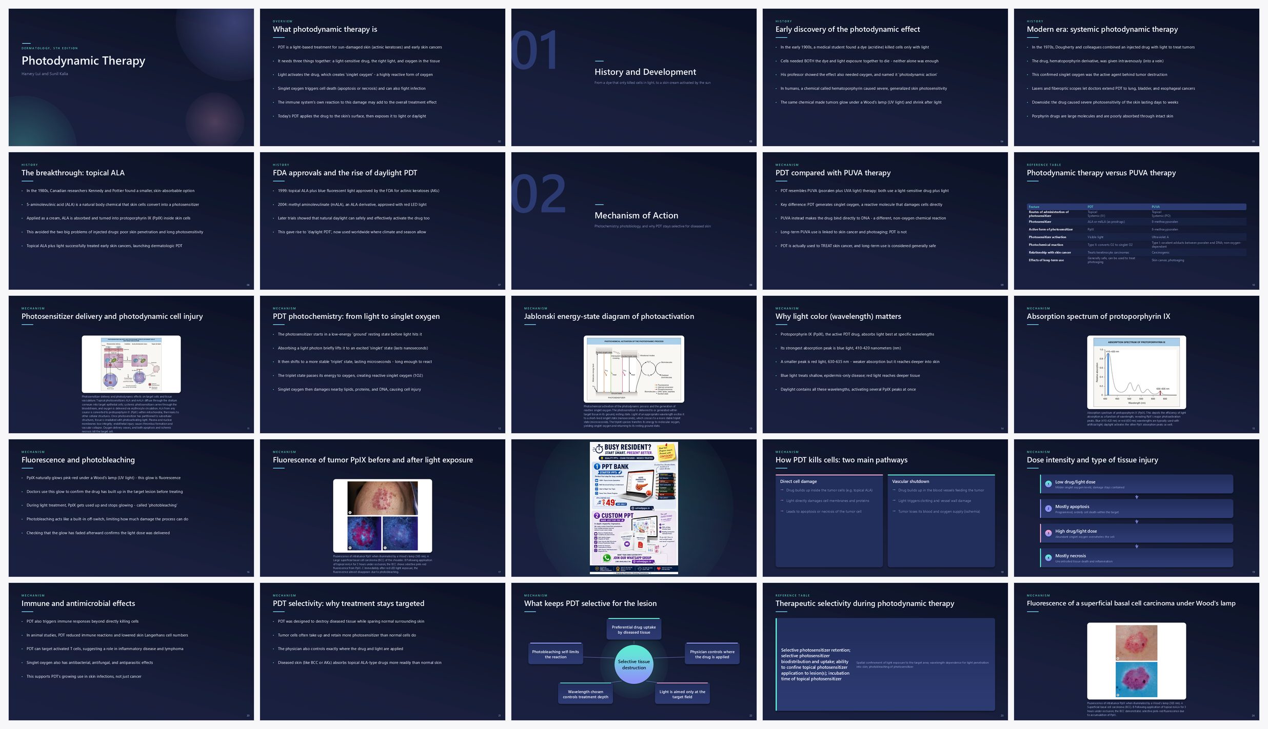 Preview of the first 25 slides of Photodynamic Therapy