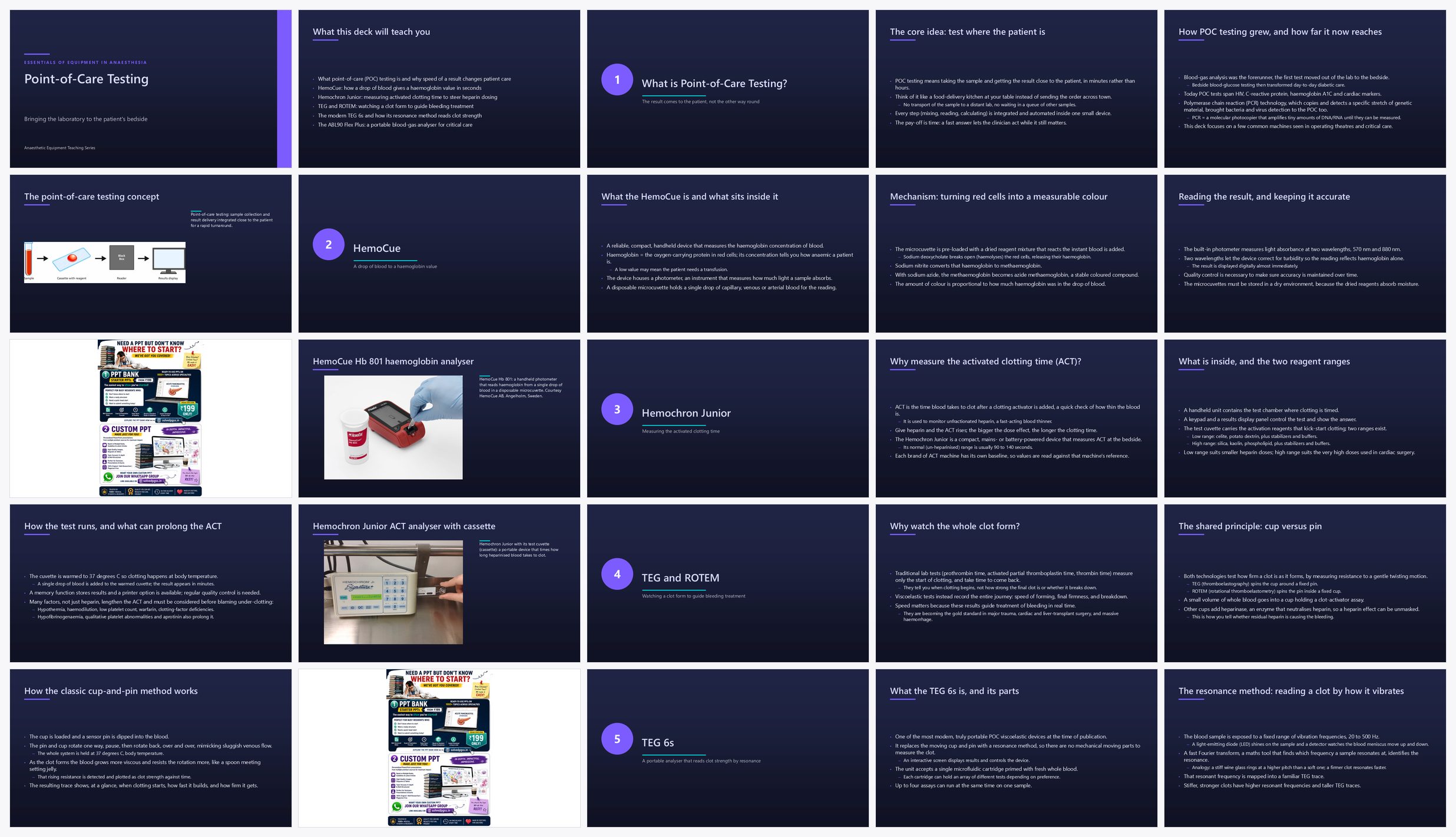 Preview of the first 25 slides of Point of care testing