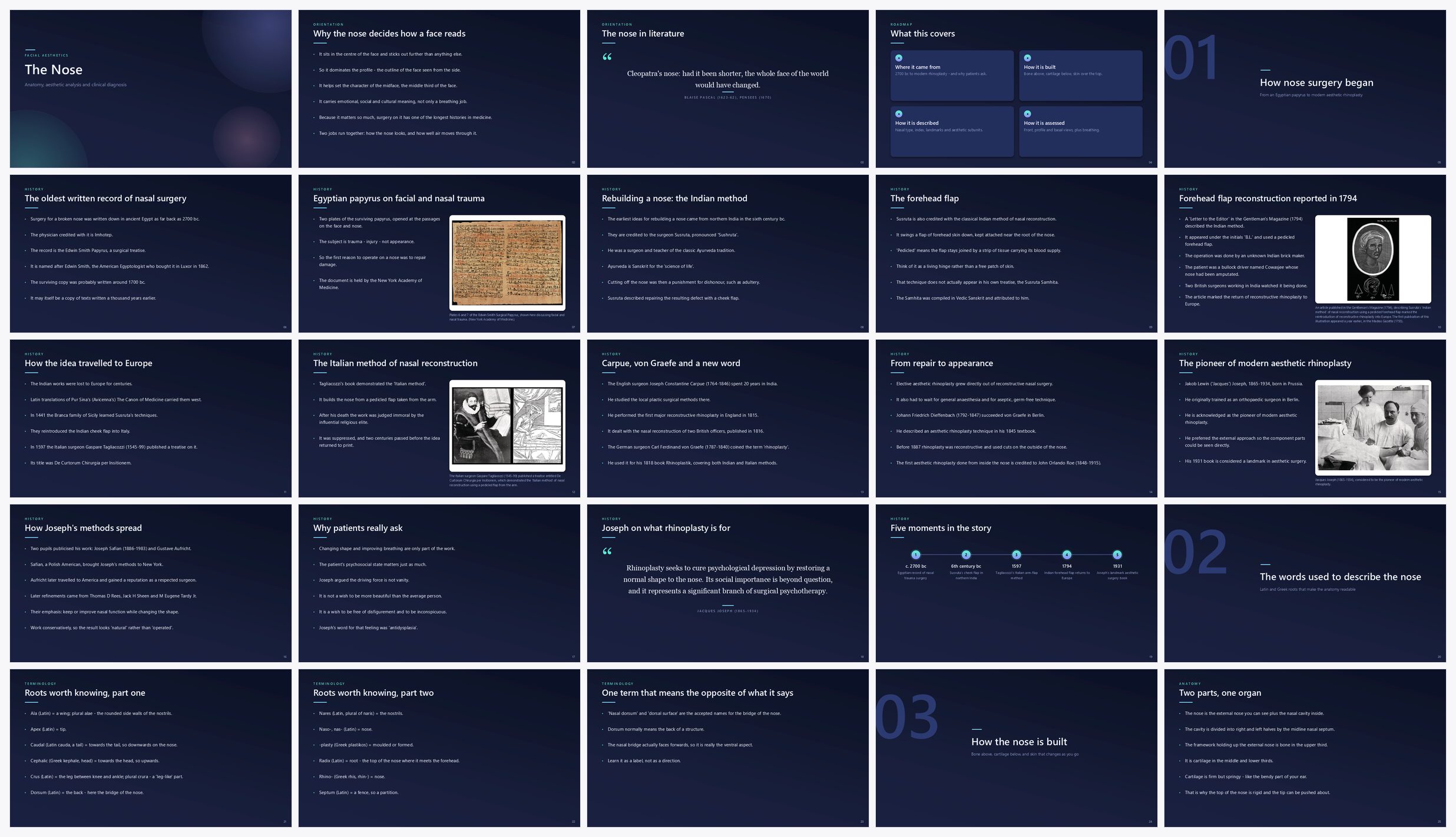 Preview of the first 25 slides of The Nose