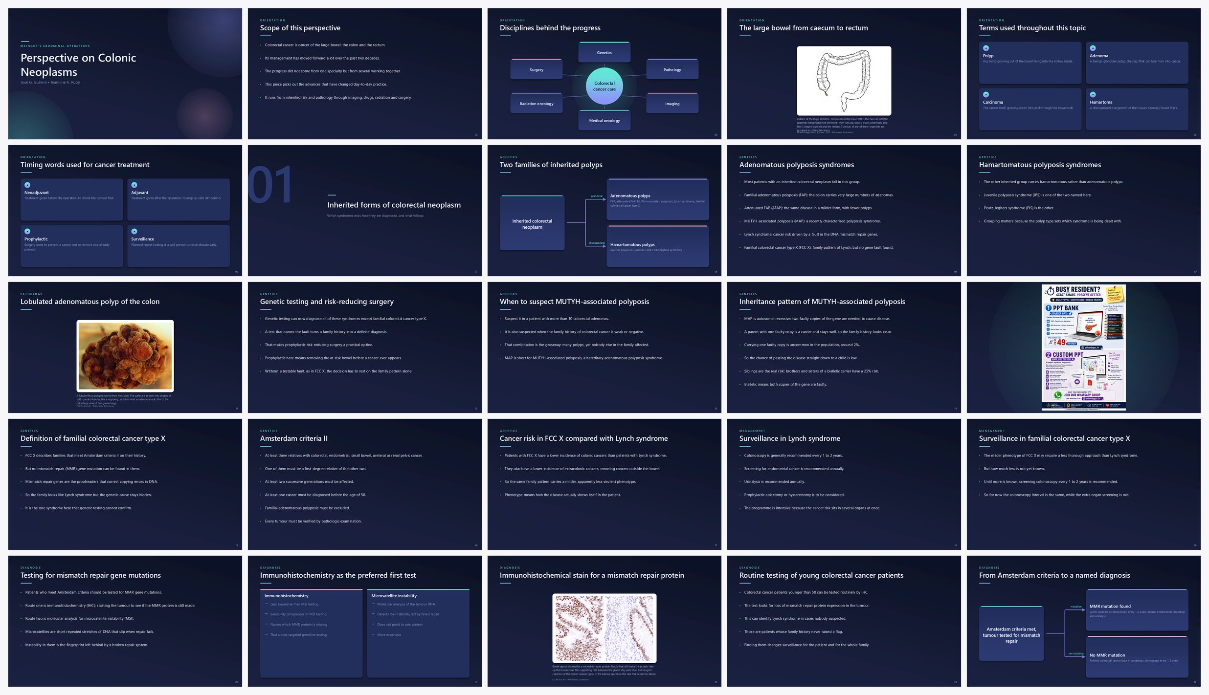 Preview of the first 25 slides of Perspective on Colonic Neoplasms (A)