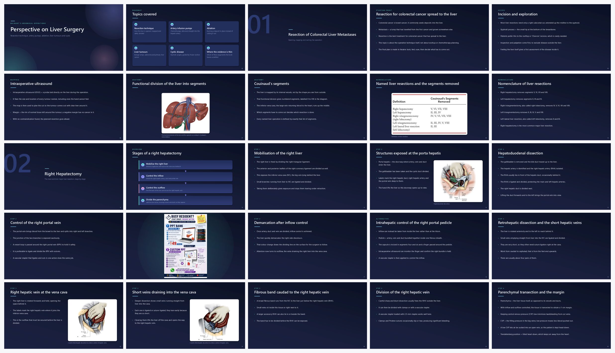 Preview of the first 25 slides of Perspective on Liver Surgery (B)