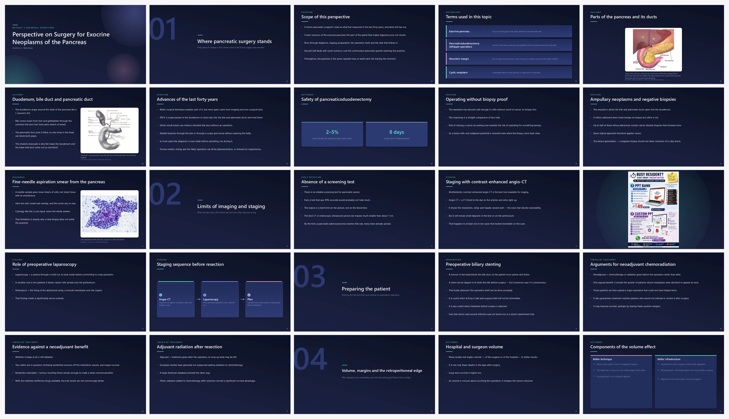 Preview of the first 25 slides of Perspective on Pancreatic Neoplasms (B)