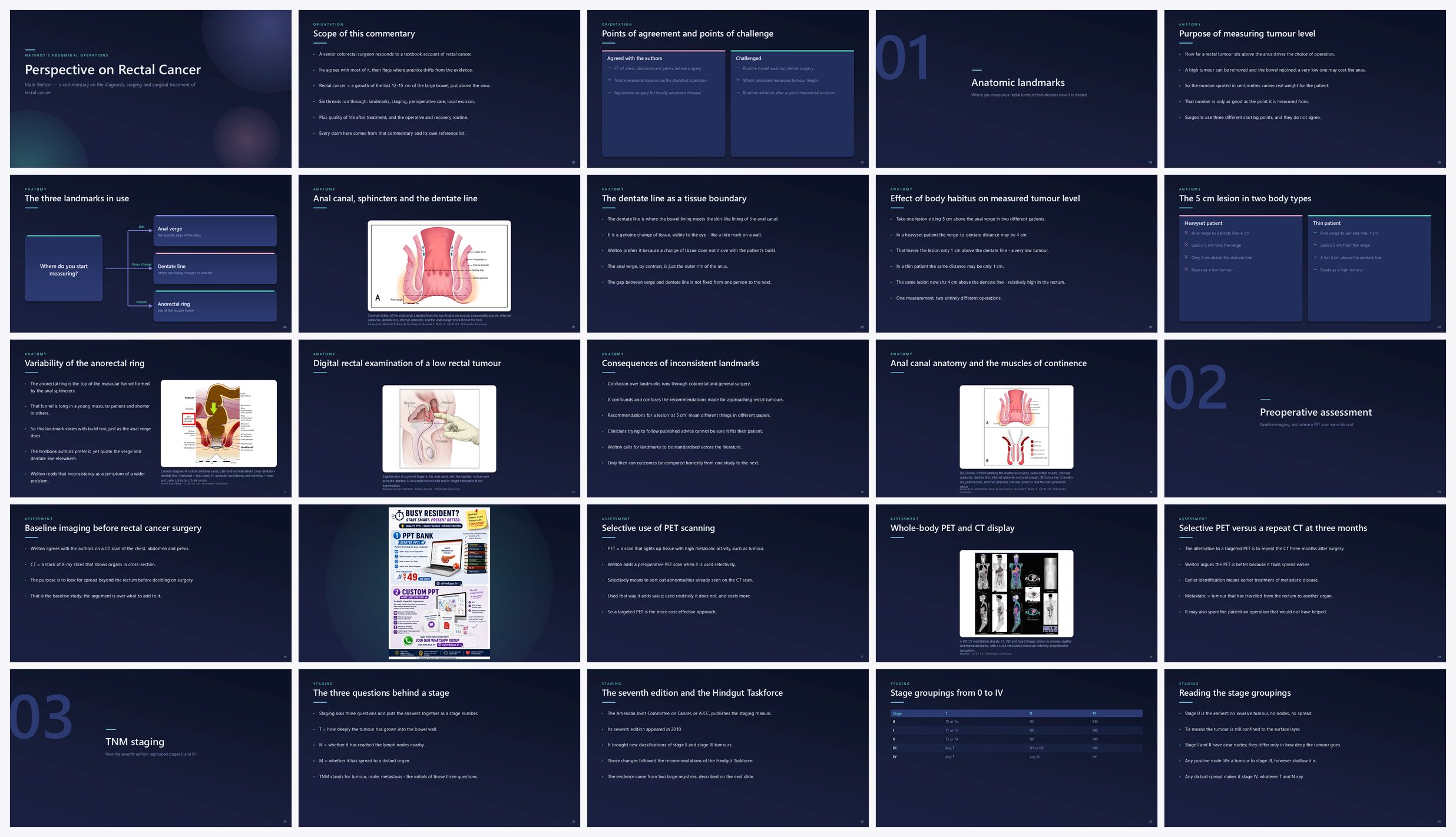 Preview of the first 25 slides of Perspective on Rectal Cancer (B)