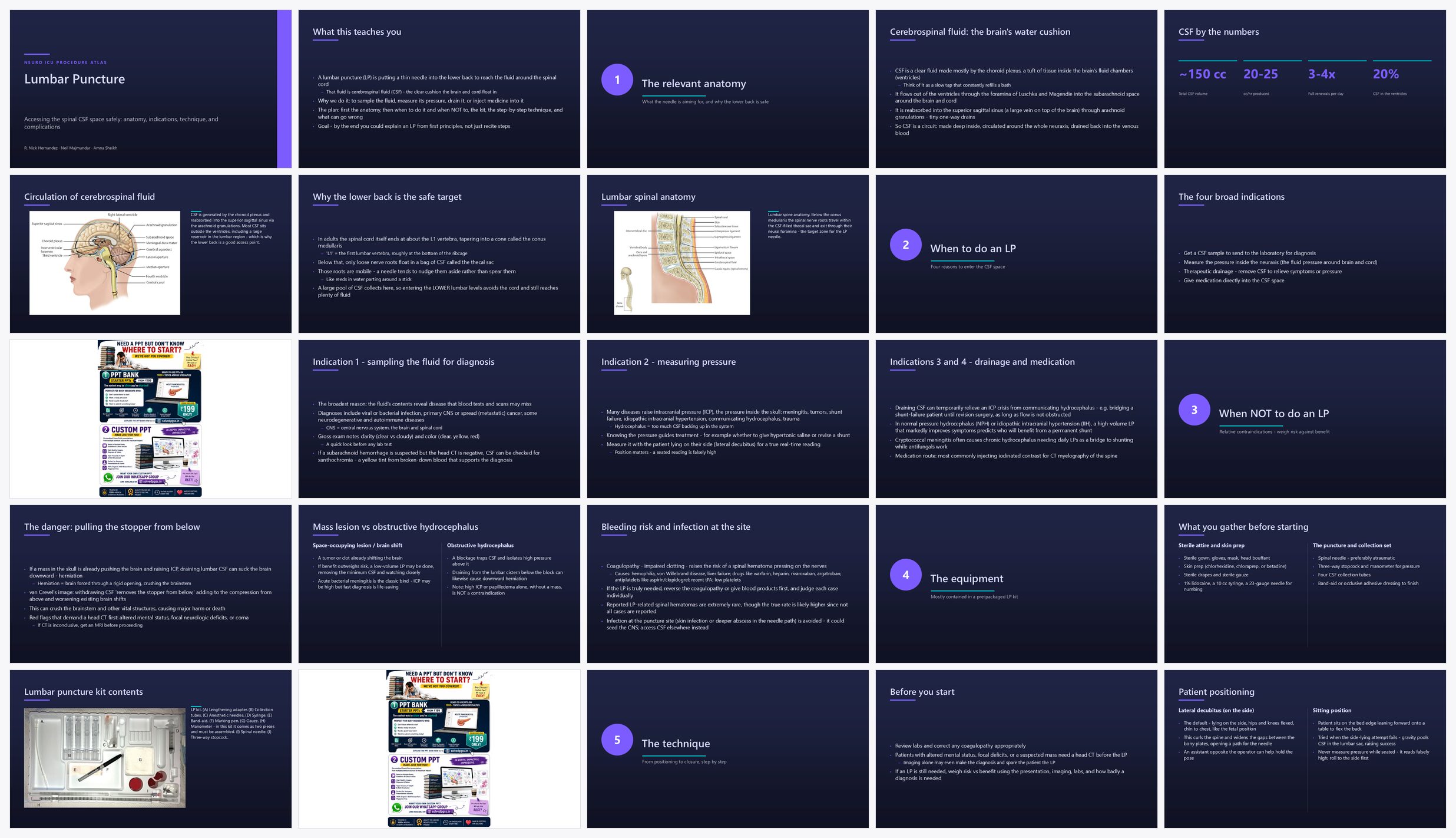 Preview of the first 25 slides of 3 Lumbar Puncture
