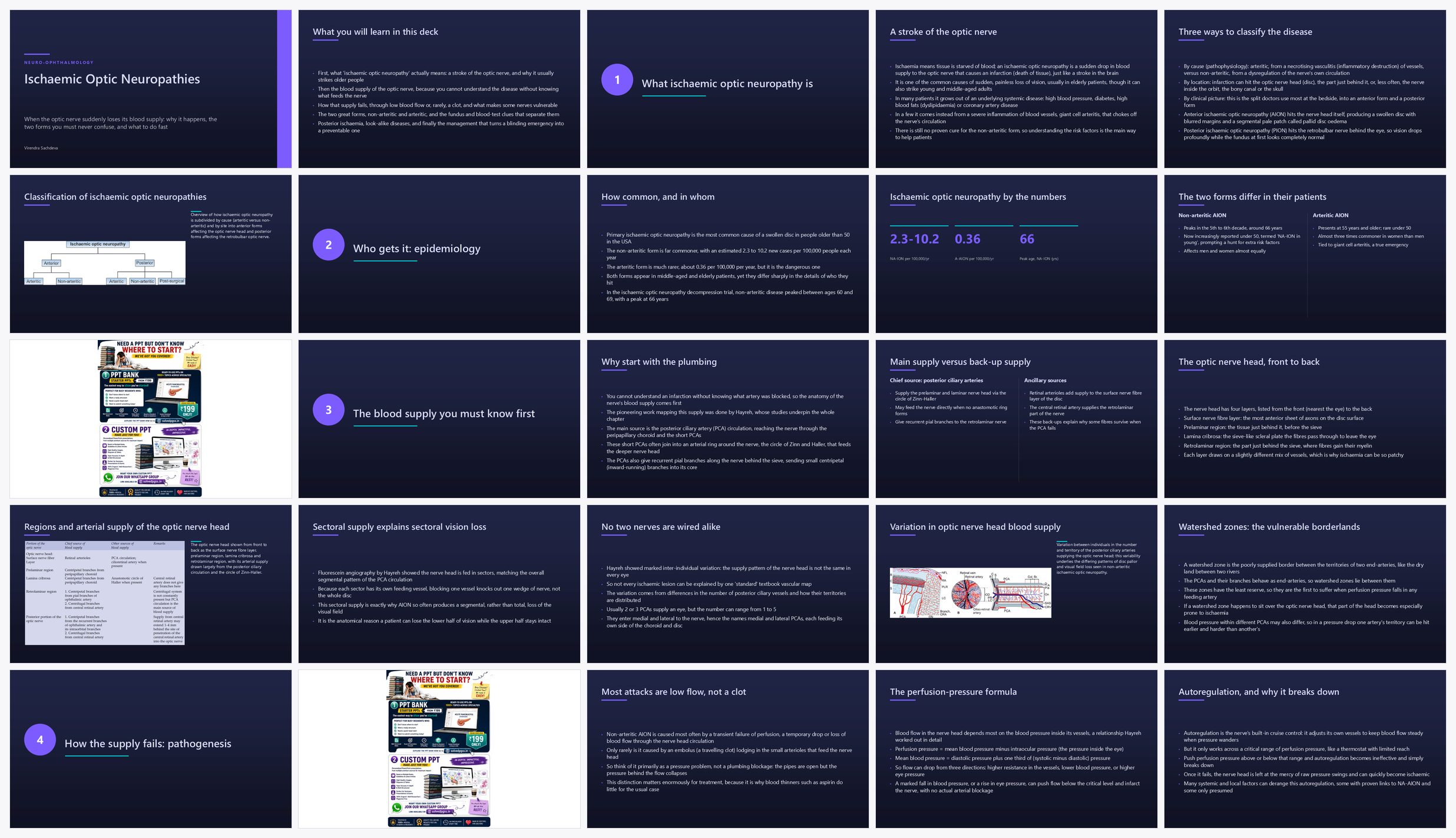 Preview of the first 25 slides of Ischaemic Optic Neuropathies