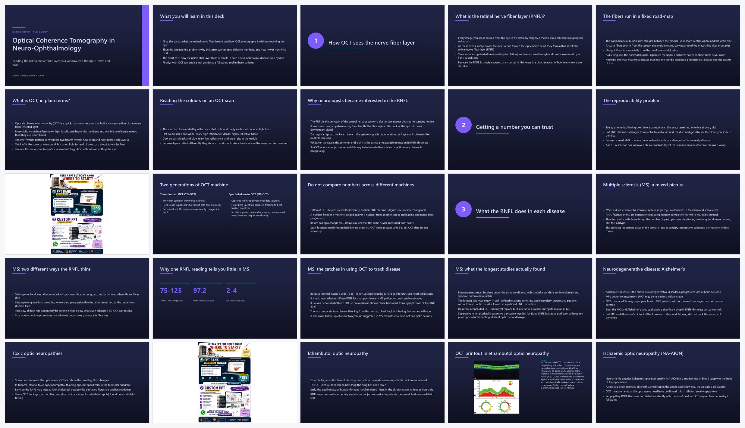 Preview of the first 25 slides of Optical Coherence Tomography in Neuro ophthalmology