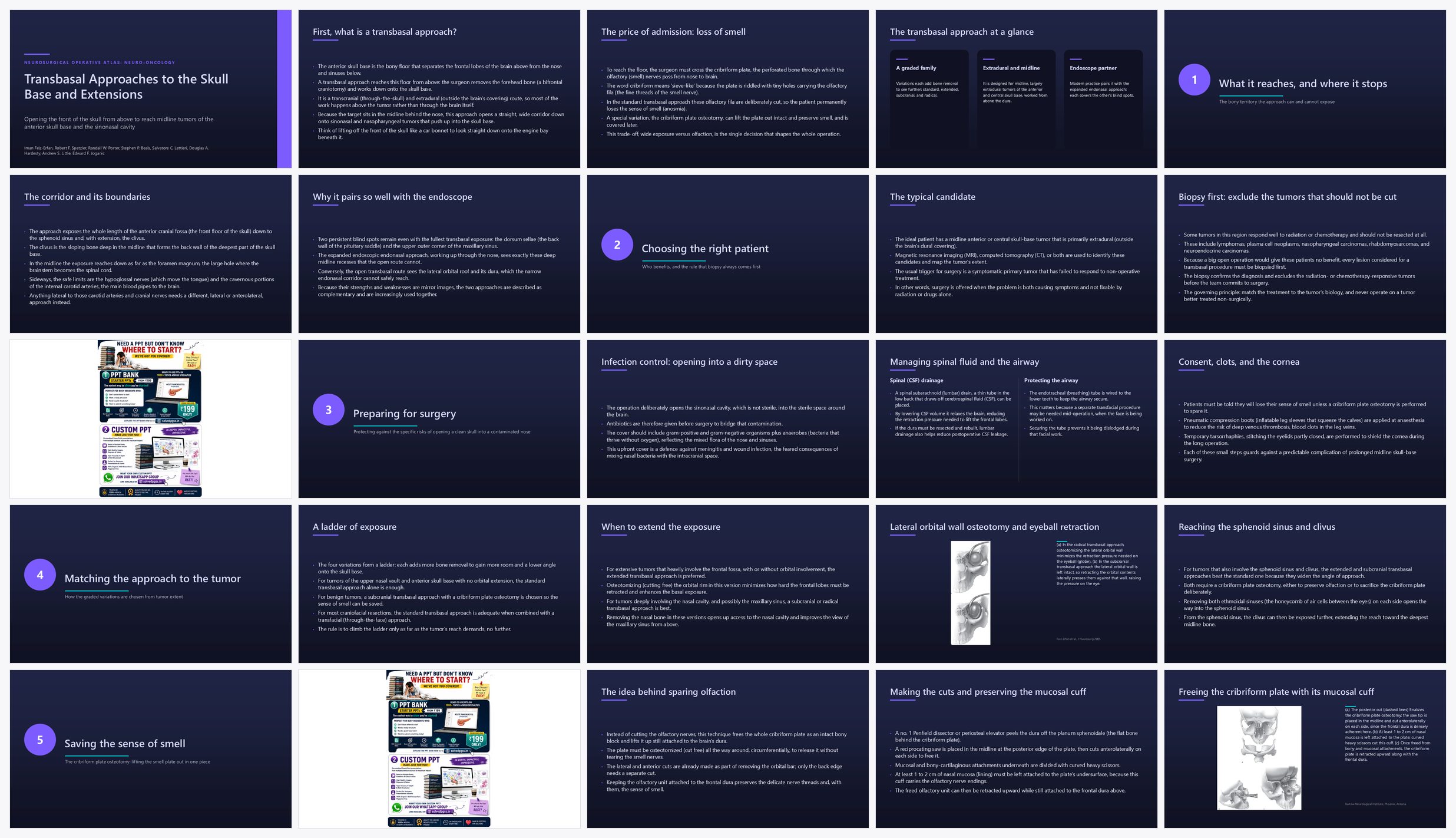Preview of the first 25 slides of Transbasal Approaches to the Skull Base and Extensions