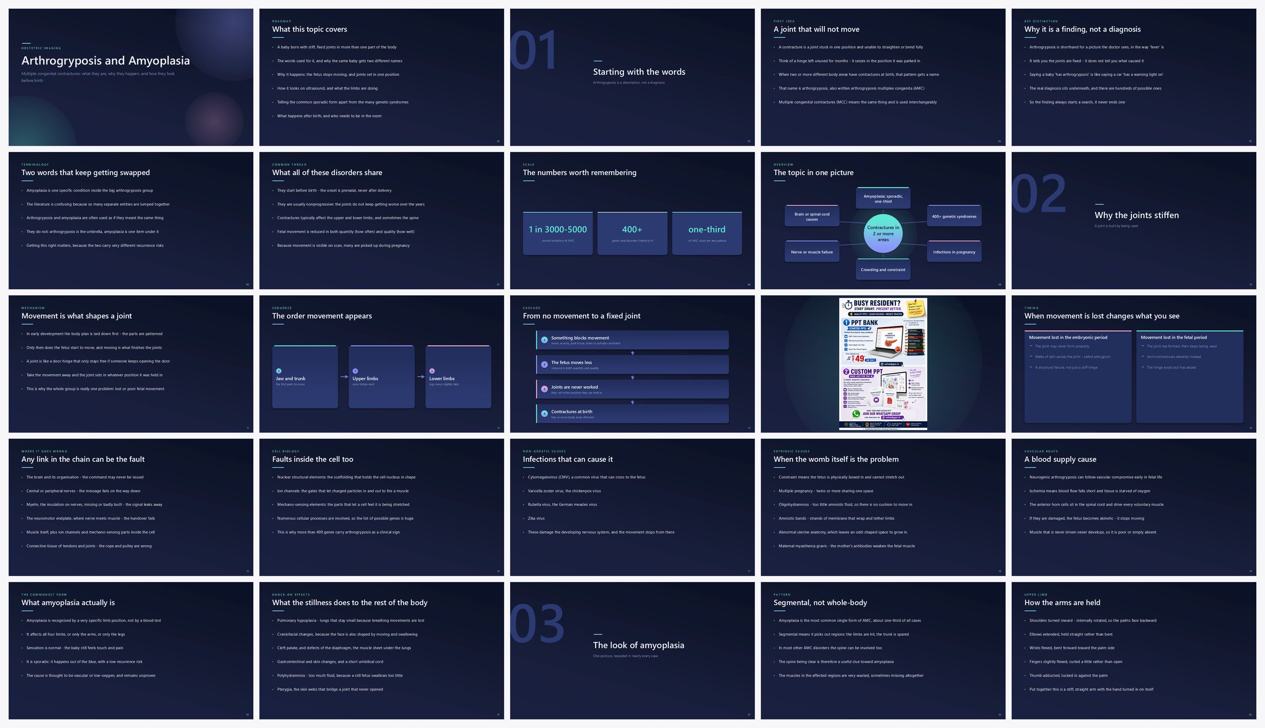 Preview of the first 25 slides of ArthrogryposisAmyoplasia