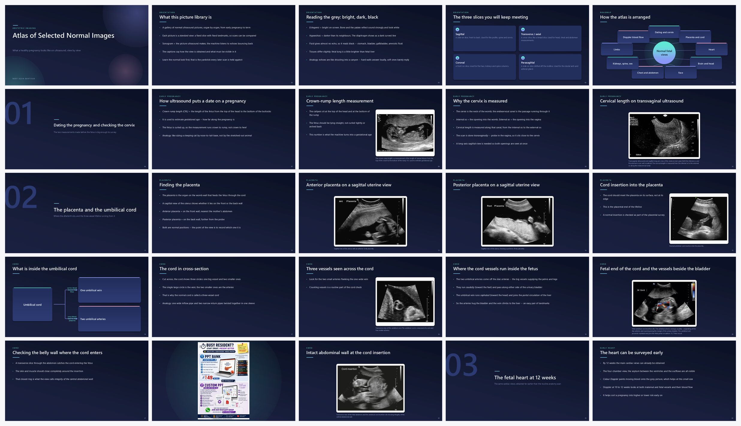 Preview of the first 25 slides of Atlas of Selected Normal Images