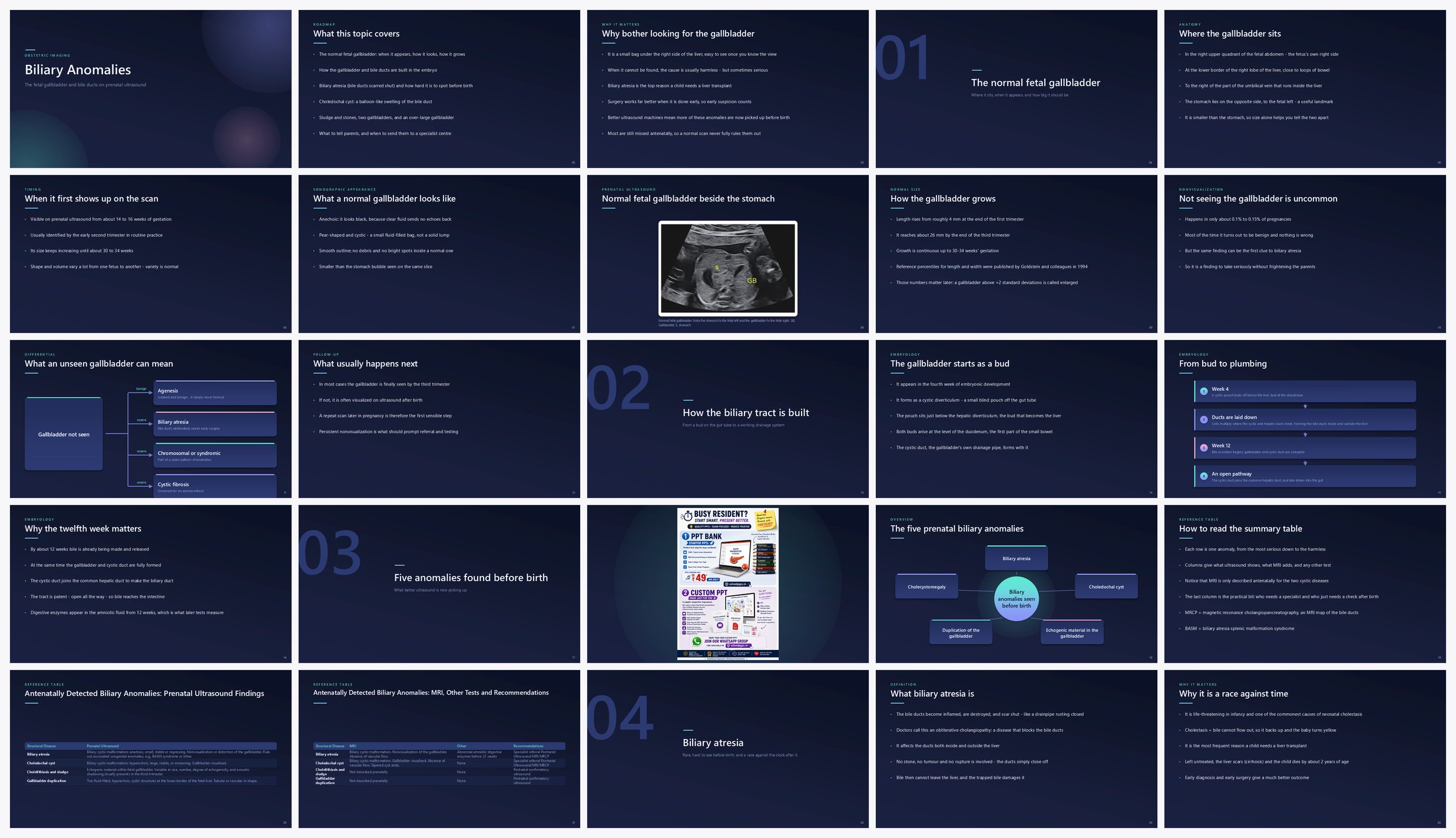 Preview of the first 25 slides of Biliary Anomalies