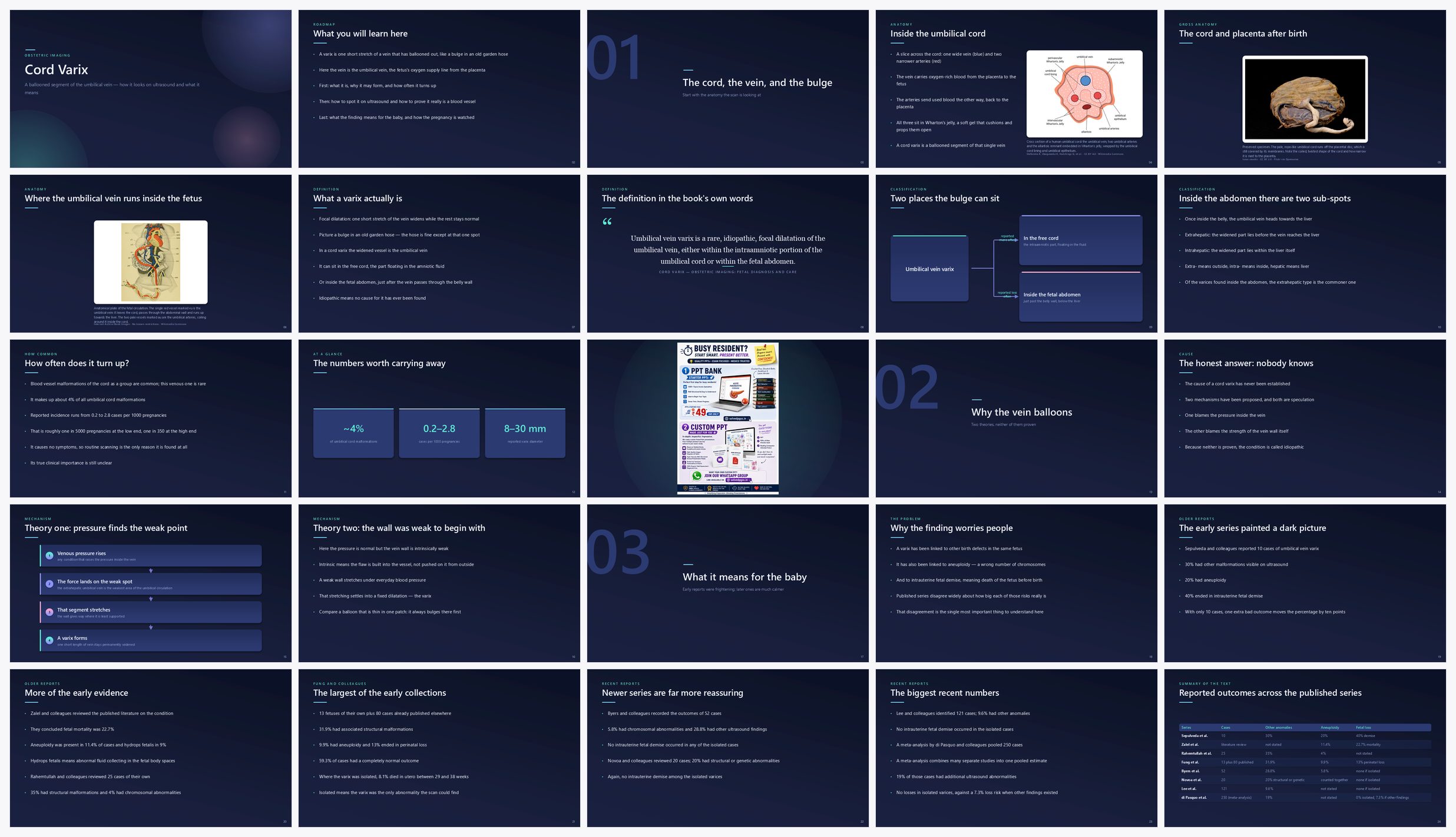 Preview of the first 25 slides of Cord Varix