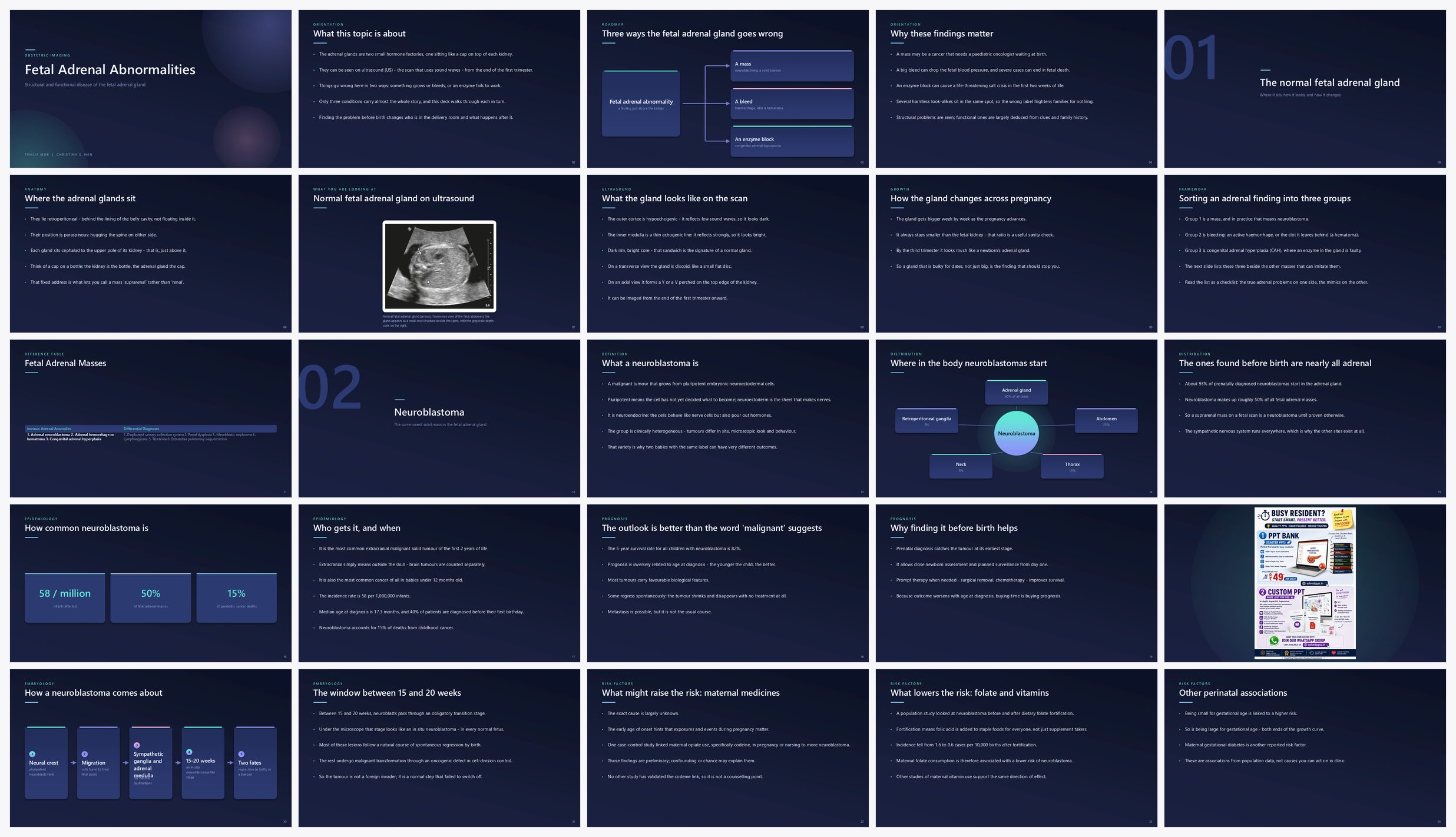 Preview of the first 25 slides of Fetal Adrenal Abnormalities