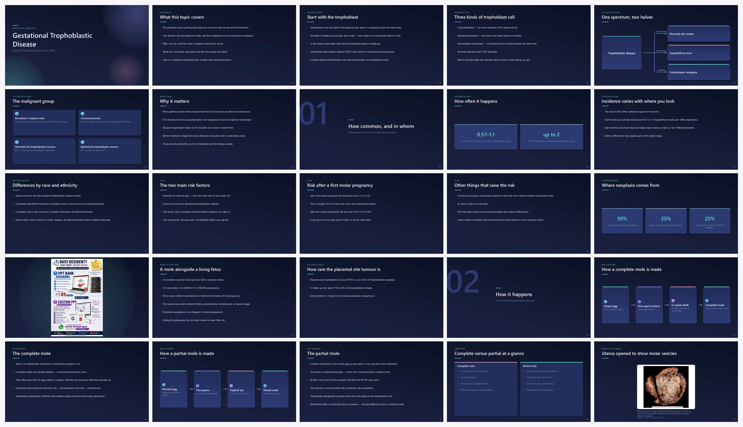 Preview of the first 25 slides of Gestational Trophoblastic Disease