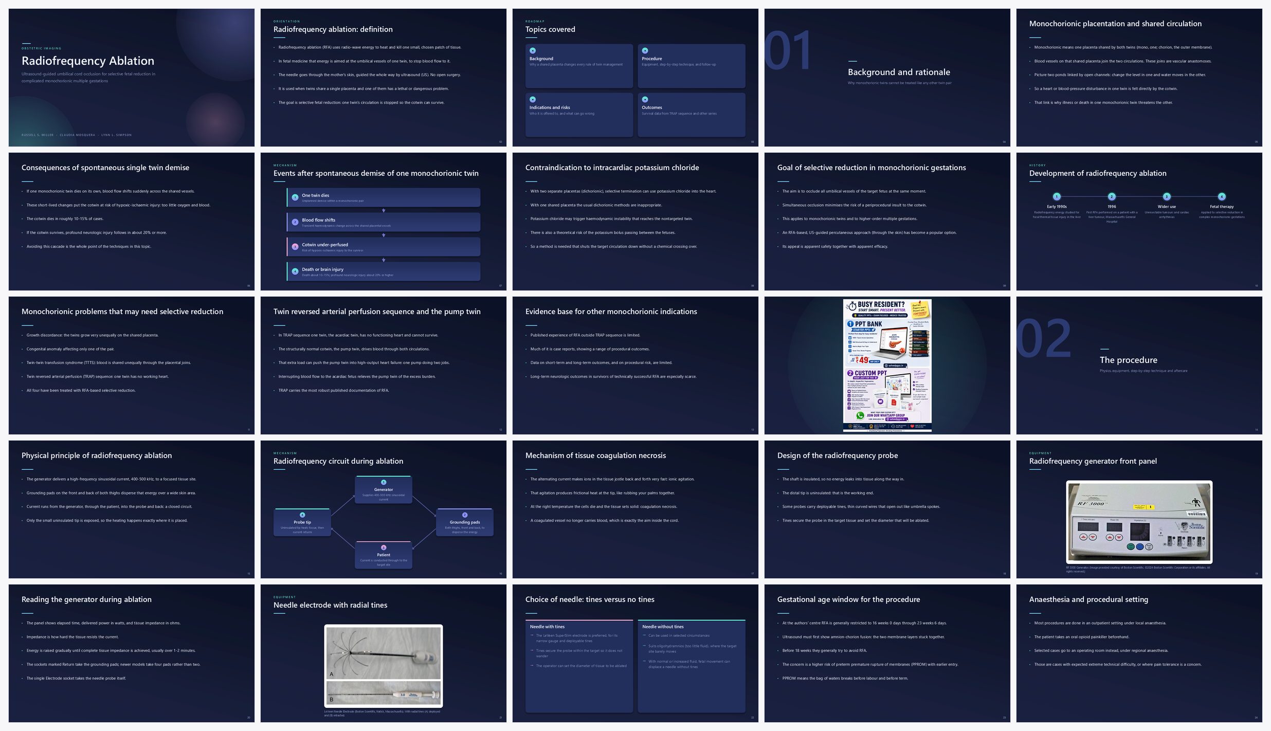 Preview of the first 25 slides of Radiofrequency Ablation