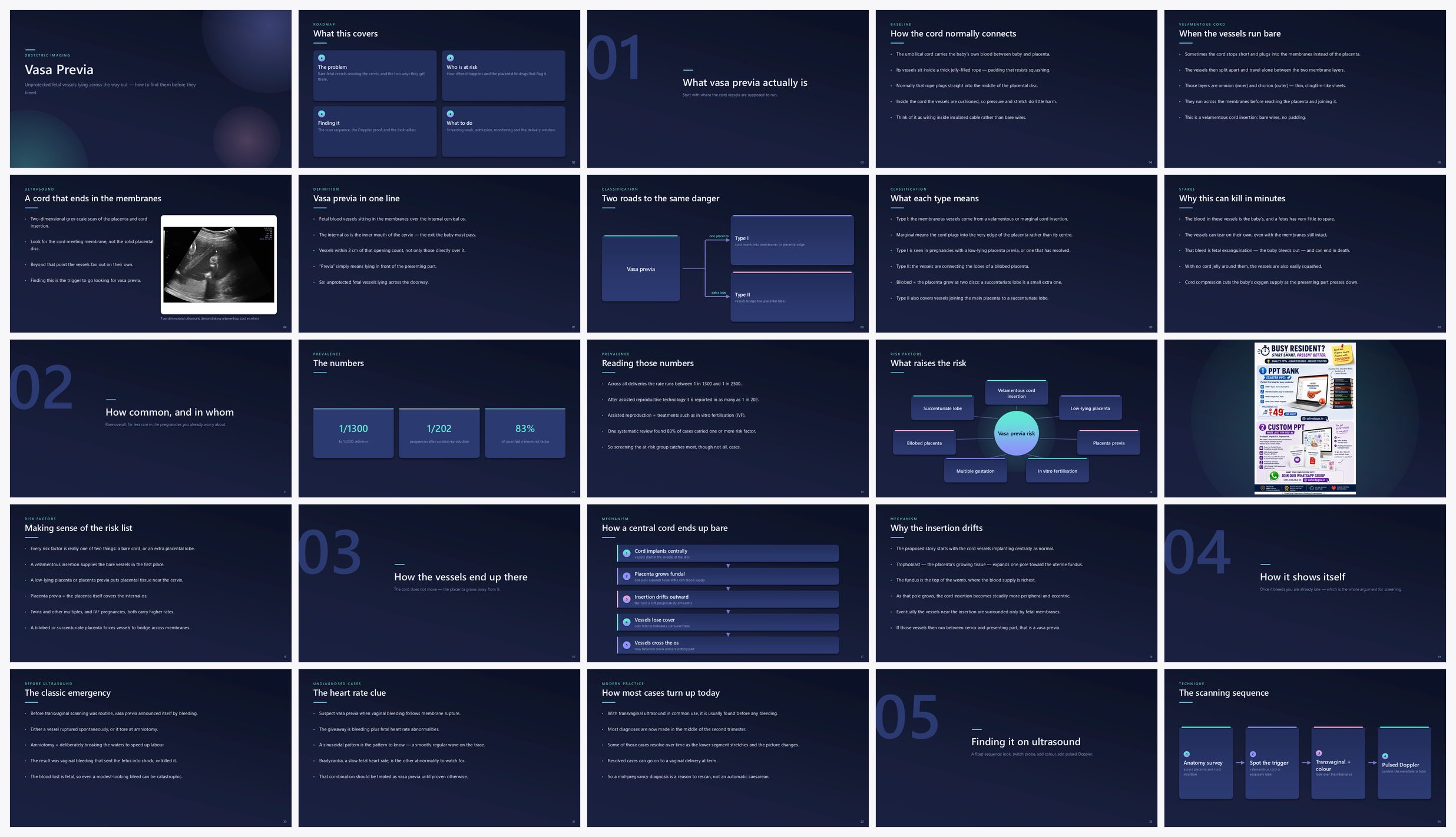 Preview of the first 25 slides of Vasa Previa