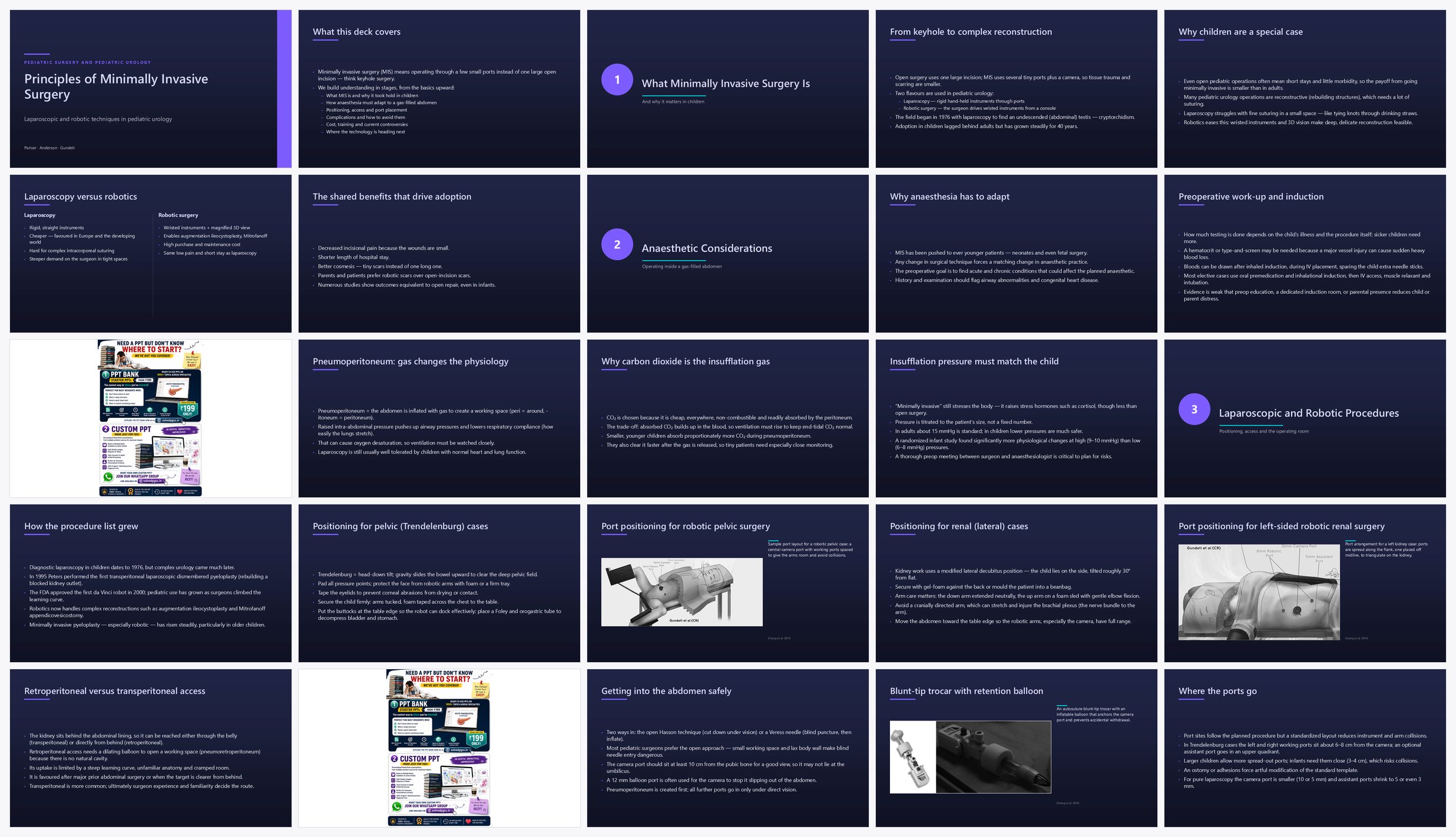 Preview of the first 25 slides of Principles of Minimally Invasive Surgery