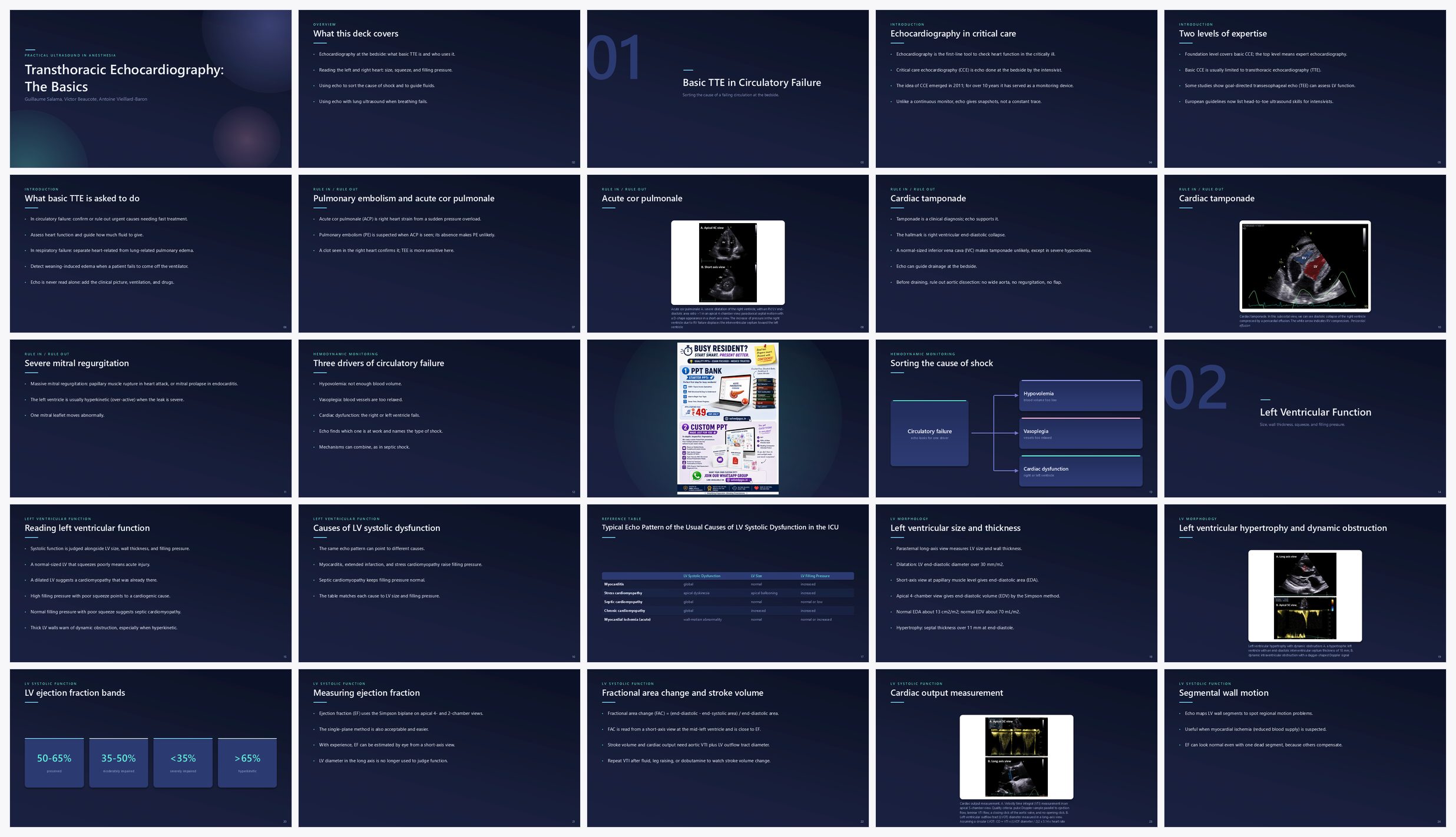 Preview of the first 25 slides of Transthoracic Echocardiography The Basics